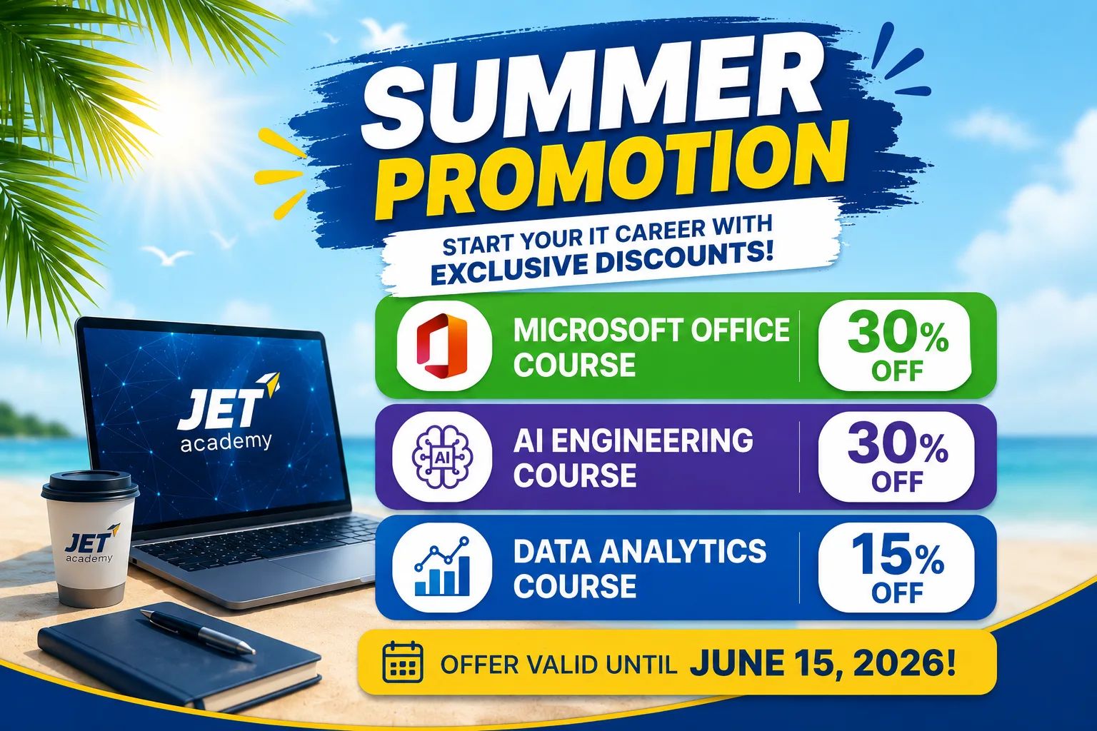 IT Courses- Summer Discount | JET Academy