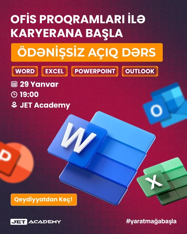 Ofis Proqramları üzrə Ödənişsiz Açıq Dərs