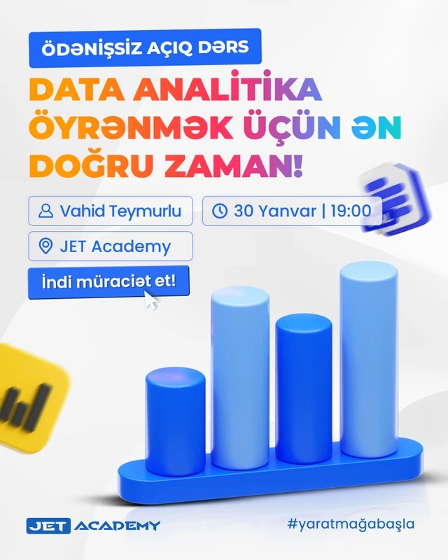 Data Analitika üzrə Ödənişsiz Açıq Dərs