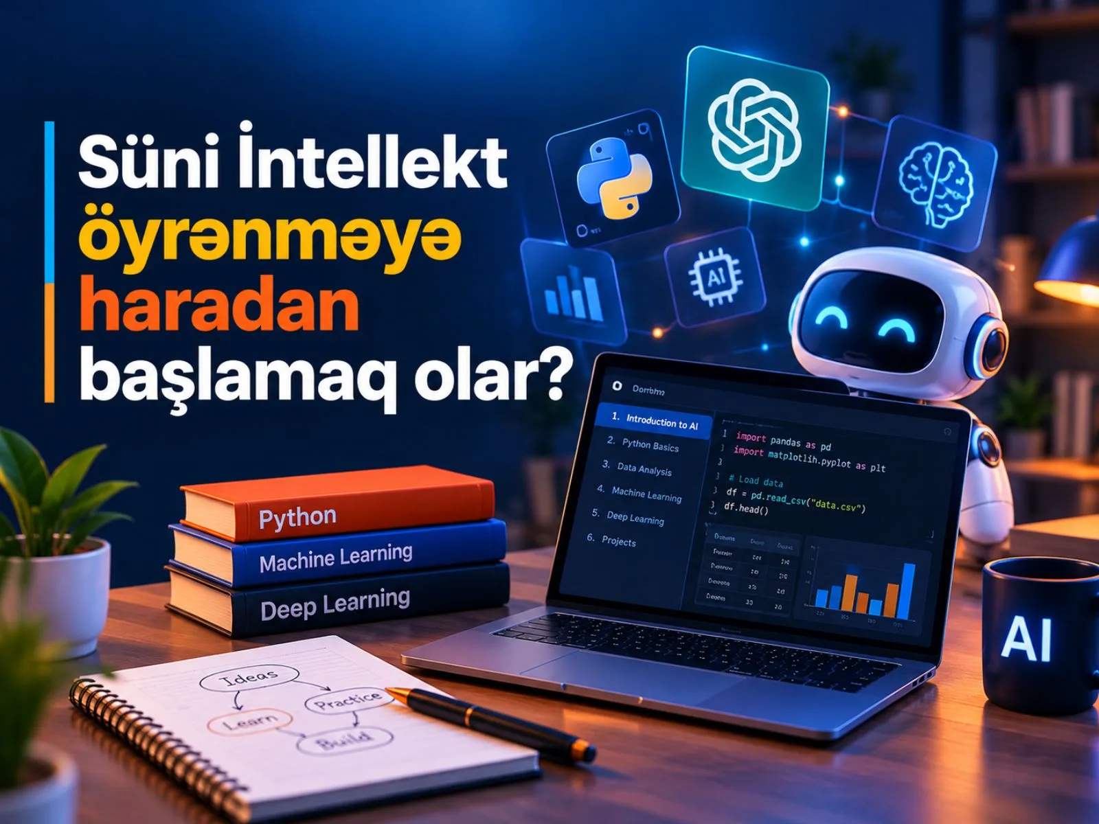 Süni İntellekt öyrənməyə haradan başlamaq olar?