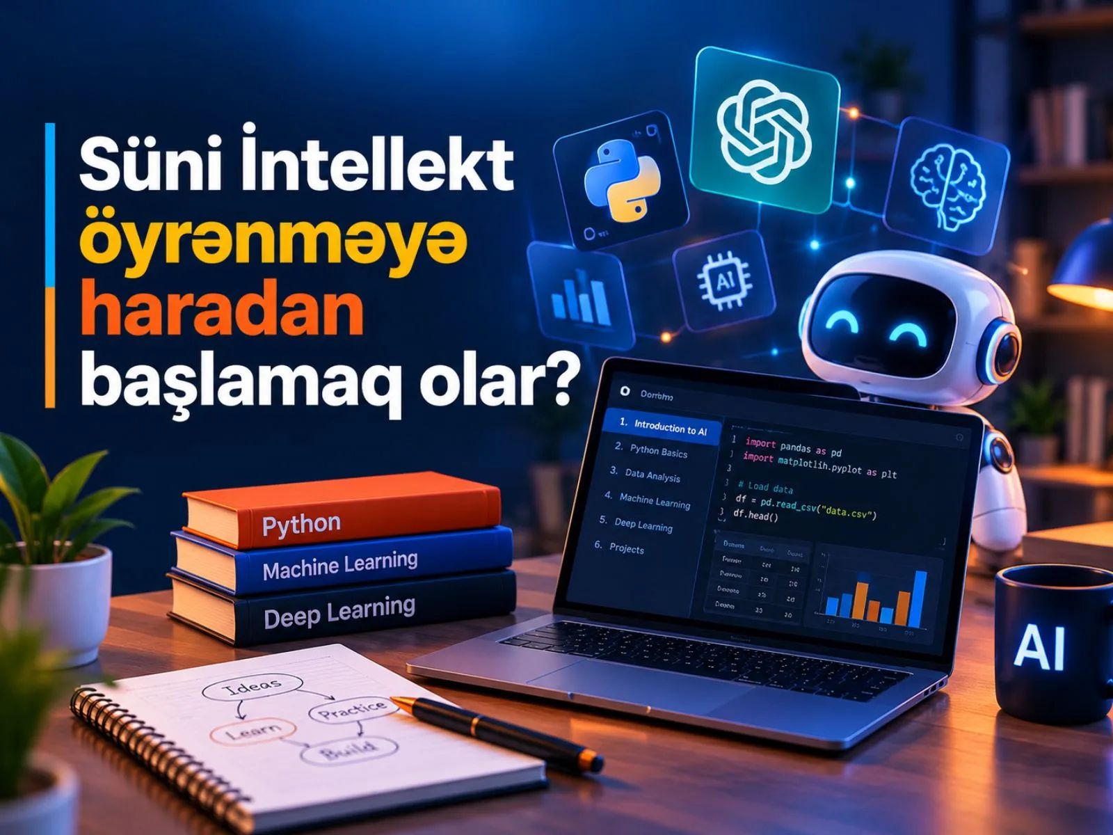 Süni İntellekt öyrənməyə haradan başlamaq olar?